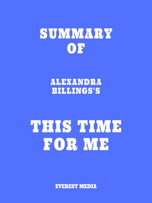 cover image of Summary of Alexandra Billings's This Time for Me